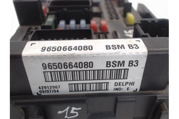 Recambio de caja fusibles/rele para peugeot 206 1.4 x-line clim referencia OEM IAM 9650664080 32078863/BSM-B3 