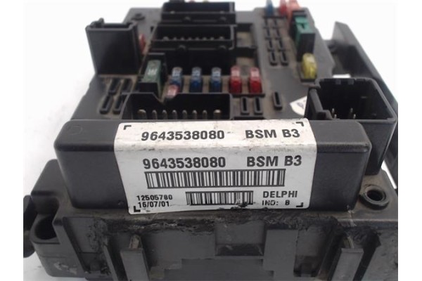 Recambio de centralita para peugeot 307 (s1) 2.0 xsi referencia OEM IAM 9643538080 12505780/BSM-B3 