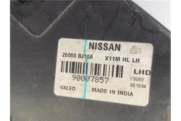 Recambio de faro delantero izquierdo para nissan nv200 /evalia (m20/m) 1.5 evalia referencia OEM IAM 26060BJ10A 90007857 