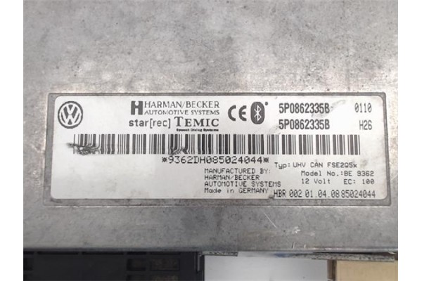 Recambio de centralita para seat altea xl (5p5) 1.6 family referencia OEM IAM 5P0862335B 9362DH085024044 