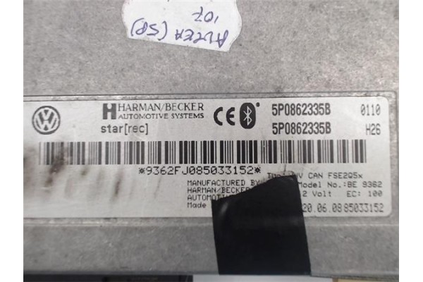 Recambio de centralita para seat altea (5p1) 1.8 4kids style referencia OEM IAM 5P0862335B 9362FJ085033152 