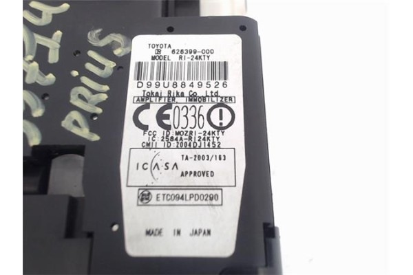 Recambio de clausor para toyota prius (nhw20) híbrido basis referencia OEM IAM 628399-000  
