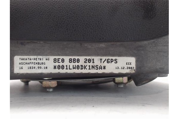 Recambio de airbag volante para audi a3 (8p1) referencia OEM IAM 8E0880201 161708 