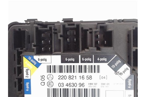Recambio de centralita para mercedes-benz clase s (bm 220) berlina referencia OEM IAM 2208211658  