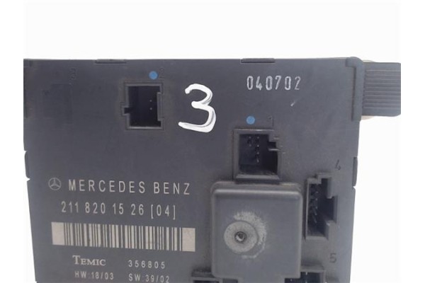 Recambio de centralita para mercedes-benz clase e (bm 211) berlina referencia OEM IAM 2118201526  