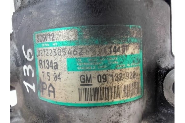 Recambio de compresor aire acond. para opel astra g coupé 1.8 16v referencia OEM IAM 09132922 1440F 1854112 , OPEL | 244216+42 ,