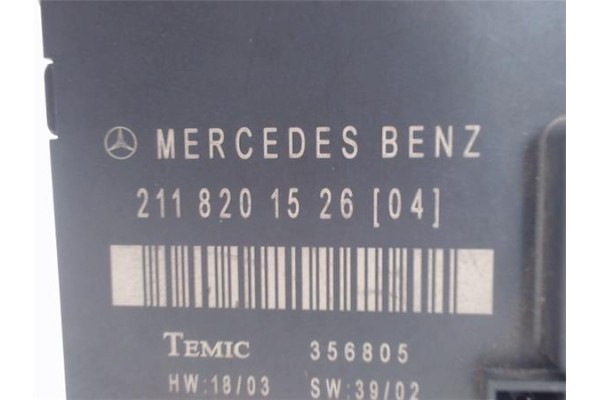 Recambio de centralita para mercedes-benz clase e (bm 211) berlina referencia OEM IAM 2118201526  