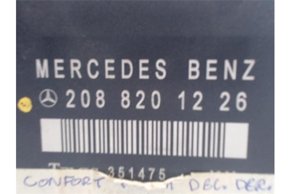 Recambio de centralita para mercedes-benz clase e (bm 210) berlina referencia OEM IAM 2088201226  
