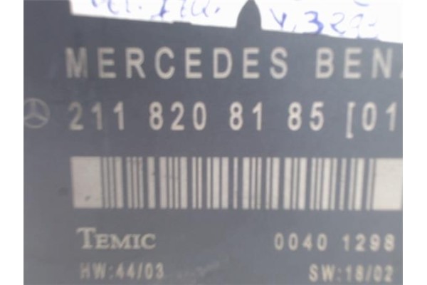 Recambio de centralita para mercedes-benz clase e (bm 211) berlina referencia OEM IAM 2118208185  