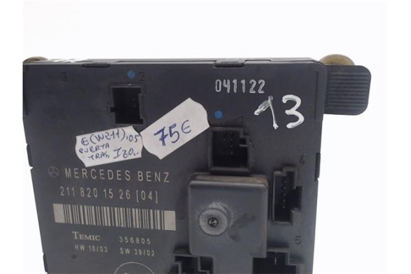Recambio de centralita para mercedes-benz clase e (bm 211) berlina referencia OEM IAM 2118201526  
