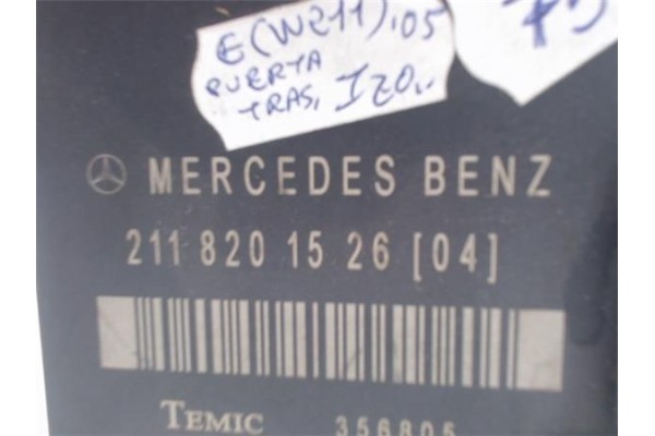 Recambio de centralita para mercedes-benz clase e (bm 211) berlina referencia OEM IAM 2118201526  