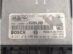 Recambio de centralita para ford focus berlina (cap) 1.6 ambiente (d) referencia OEM IAM (5M5112A650LB) (6BUB) (0281012486) 