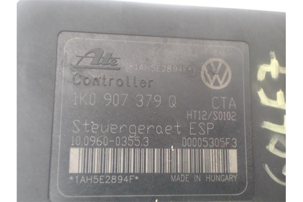 Recambio de nucleo abs para volkswagen golf v plus (5m1) 1.9 bluemotion edition referencia OEM IAM 1K0907379Q  