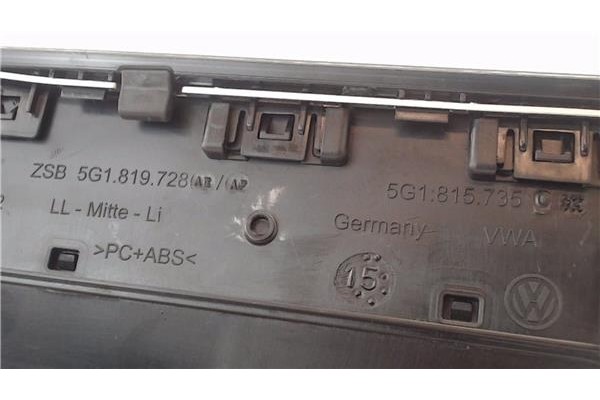 Recambio de rejilla entrada de aire para volkswagen golf vii (5g1/be1) híbrido gte referencia OEM IAM 5G1819728 5G1815735 