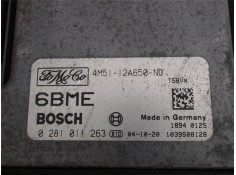 Recambio de centralita para ford focus c-max (cap) 1.6 connection referencia OEM IAM (4M5112S650ND) (0281011263) (6BME) 