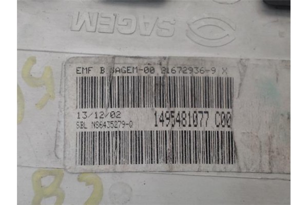 Recambio de pantalla navegador para citroen c8 2.2 hdi referencia OEM IAM 1496481077  