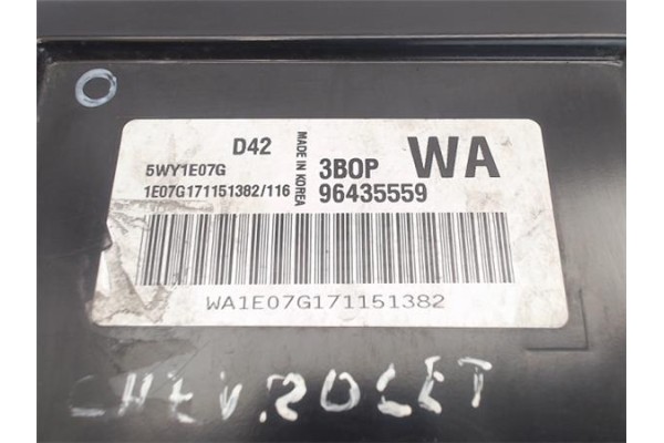 Recambio de centralita para chevrolet aveo berlina 1.2 ls referencia OEM IAM (5WY1E07G) (96435559) (WA) (3B0P) 