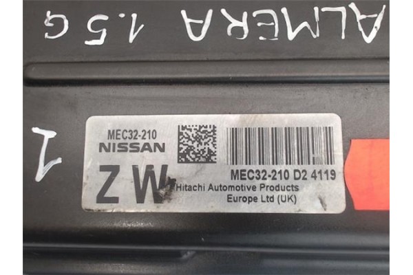 Recambio de centralita para nissan almera (n16/e) 1.5 sport referencia OEM IAM (MEC32-210) (ZW)(MEC32-210D24119) MEC32-210D24119
