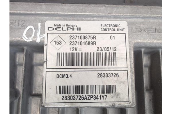 Recambio de centralita para nissan nv200 /evalia (m20/m) 1.5 evalia acenta referencia OEM IAM 237100875R 237101689R 