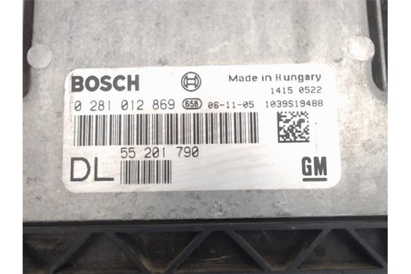 Recambio de centralita para opel vectra c berlina 1.9 elegance referencia OEM IAM 0281012869 55201790 