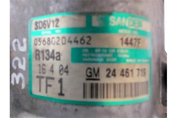 Recambio de compresor aire acond. para opel corsa c 1.2 joy referencia OEM IAM 1447F 24461719 
