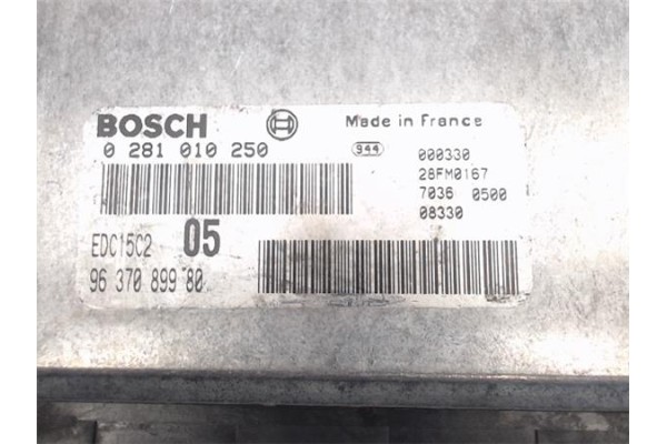 Recambio de centralita para peugeot 206 2.0 xt referencia OEM IAM 9637089980/28FM0167 0281010250/000330 