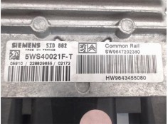 Recambio de centralita para citroen c3 1.4 hdi 70 x-tr referencia OEM IAM SW9647202380/SID802 5WS40021F-T/HW9643455080 