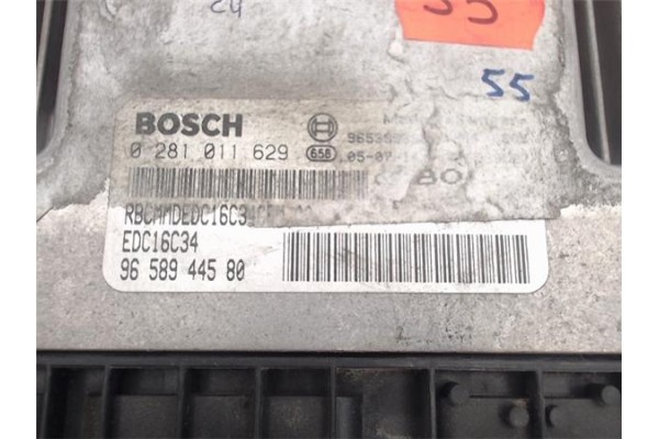 Recambio de centralita para citroen c4 berlina 1.6 collection referencia OEM IAM 9658944580 0281011629 