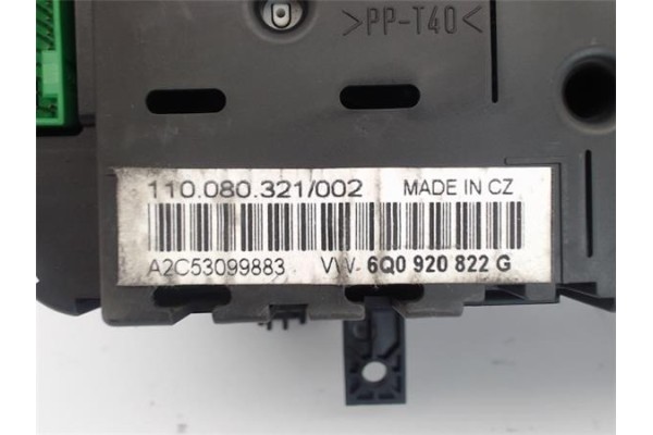 Recambio de cuadro completo para volkswagen polo iv (9n3) 1.4 advance referencia OEM IAM 6Q0920822G 1100803201012A 