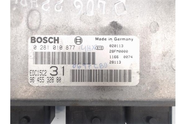Recambio de centralita para peugeot 406 coupé (s1/s2) 2.2 hdi referencia OEM IAM 9645532880/28FM0000 0281010877/EDC15C2 