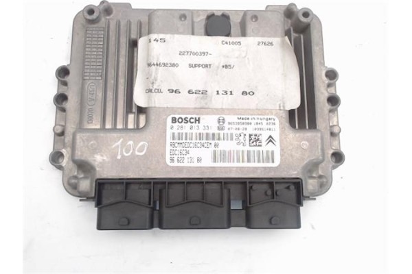 Recambio de centralita para citroen c4 berlina 1.6 premier referencia OEM IAM 9662213180/1039S14811 0281013331/EDC16C34 