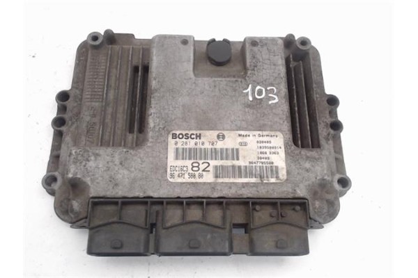 Recambio de centralita para peugeot 206 1.4 xr referencia OEM IAM 9647158080/030409 0281010707/EDC16C3 