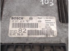 Recambio de centralita para peugeot 206 1.4 xr referencia OEM IAM 9647158080/030409 0281010707/EDC16C3 