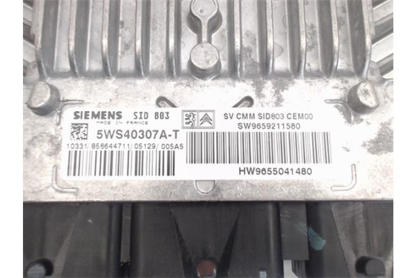 Recambio de centralita para citroen c5 berlina 2.0 sx (e) referencia OEM IAM 9659211580/5WS40307A-T SID 803/9655041480 