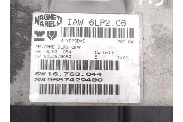 Recambio de centralita para citroen c3 1.4 16v cool referencia OEM IAM 9657429480 IAW6LP2.06/9653979480 