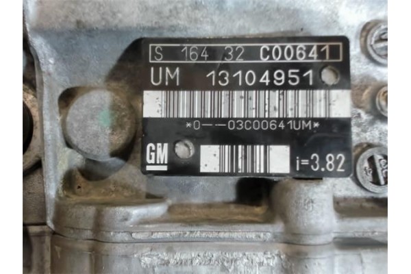 Recambio de caja cambios manual para opel zafira a 2.2 blue line referencia OEM IAM 13104951  