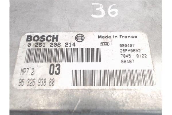 Recambio de centralita para peugeot 306 3/5 pt. (s1) referencia OEM IAM (9632693880) (0261206214) 