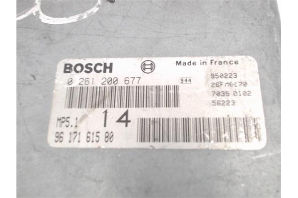 Recambio de centralita para peugeot 306 3/5 pt. (s1) 1.6 roland garros referencia OEM IAM (9617161580) (0261200677) 