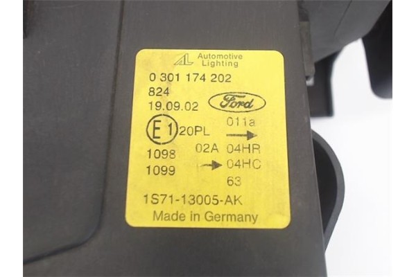 Recambio de faro delantero dcho para ford mondeo iii (b5y) 2.0 16v tddi / tdci referencia OEM IAM 0301174202  