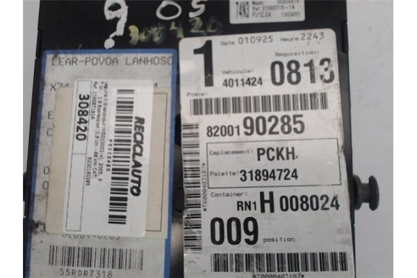 Recambio de centralita para renault laguna ii grandtour (kg0) 1.8 expression referencia OEM IAM 8200190285 216687181A 