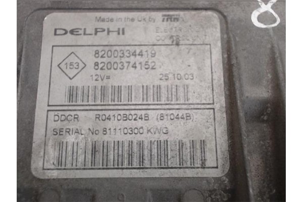 Recambio de centralita para renault megane ii berlina 3p 1.5 authentique confort referencia OEM IAM 8200334419/8200374152 DDCR/R