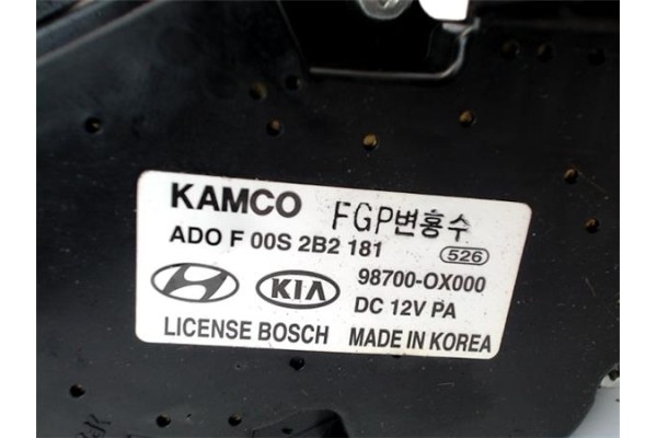 Recambio de motor limpiaparabrisas trasero para hyundai i10 (pa) 1.1 classic referencia OEM IAM 98700OX000  