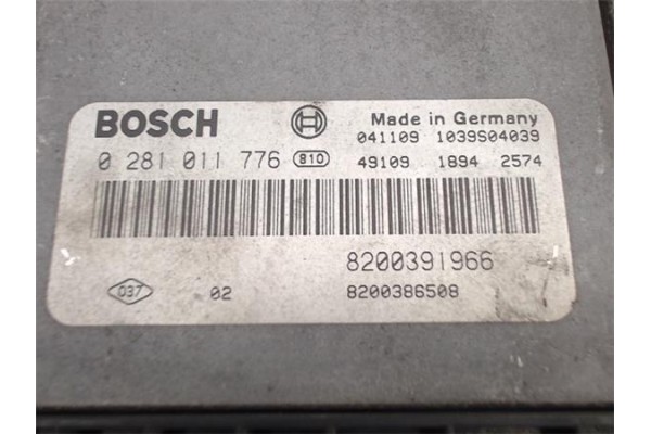 Recambio de centralita para renault scenic ii (jm) 1.9 emotion referencia OEM IAM 8200391966 8200386508/0281011776 