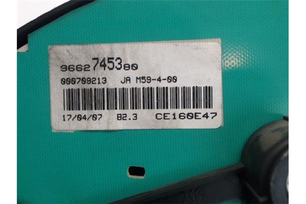 Recambio de cuadro completo para peugeot partner (s2) 1.9 combi pro referencia OEM IAM 000709213 9662745380 