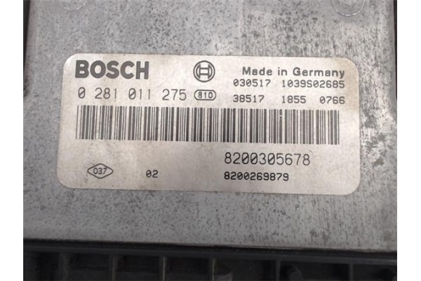 Recambio de centralita para renault scenic ii (jm) 1.9 emotion referencia OEM IAM 8200305678/8200269879 0281011275 