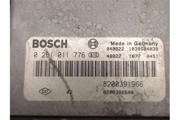 Recambio de centralita para renault megane ii berlina 3p 1.9 dynamique luxe referencia OEM IAM 8200391966/8200386508 0281011776 