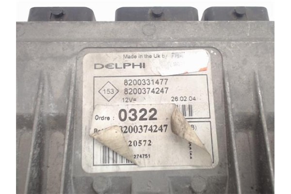 Recambio de centralita para renault kangoo i (f/kc0) 1.5 1.4 rapid plus referencia OEM IAM (8200331477) (8200374247)  