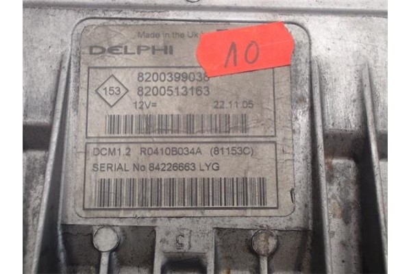 Recambio de centralita para renault kangoo i (f/kc0) 1.5 luxe privilege referencia OEM IAM 8200399038/DCM1.2 8200513163/R0410B03