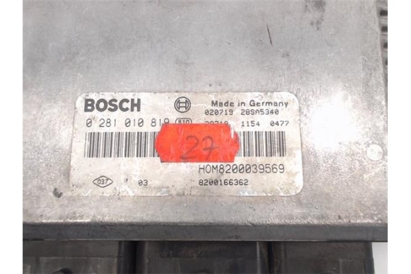 Recambio de centralita para renault megane i fase 2 berlina (ba0) 1.9 dci authentique referencia OEM IAM 8200039569/28SA5340 028