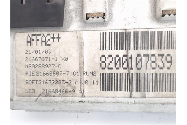 Recambio de reloj horario para renault megane ii berlina 3p referencia OEM IAM 8200107839 AFFA2++/21667671-1 